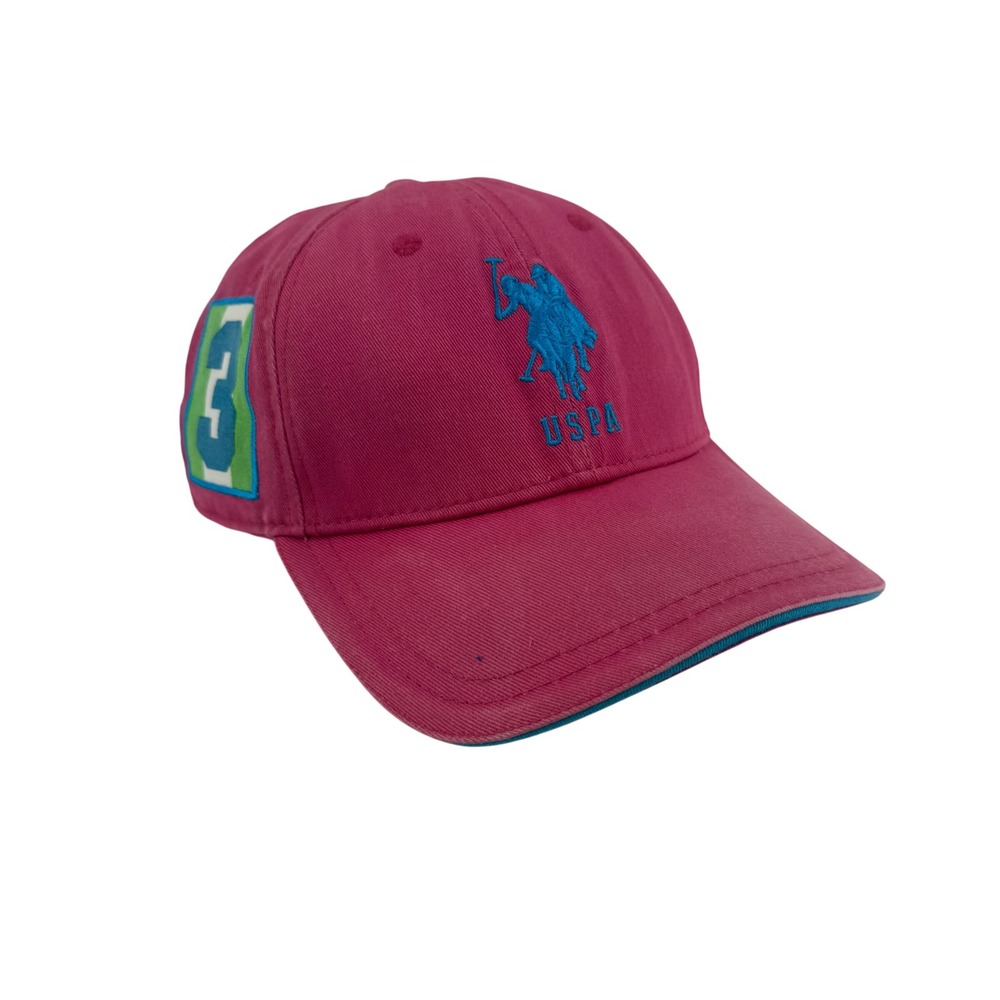 US‎ Polo Assn Pink Hat Cap Number 3 Baseball Casual Adjustable